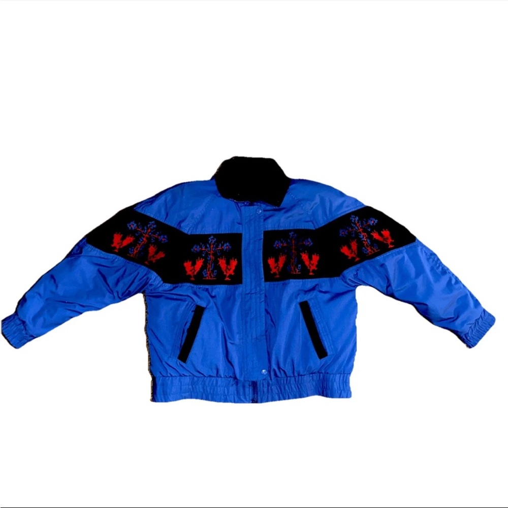 Vtg 90's Andy Johns Size M Blue Black Reversible Jacket Vest Rare Ski Roster